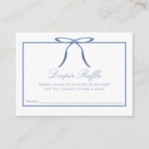 Tarjeta de Rifra de Pañales para Baby Shower con L