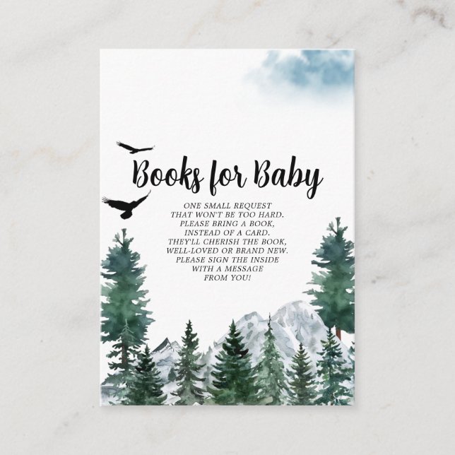Recepción Tarjeta de Rocky Mountain Books para Bebé (Anverso)