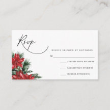 Tarjeta de RSVP de guión moderno