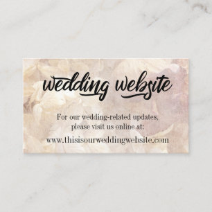 Recepción Tarjeta de sitio web de boda vintage, floral y rom