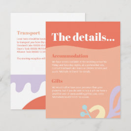 Recepción Tarjeta de sobre de collage de confeti