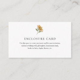 Recepción Tarjeta de Sobre de Girasol Rústico