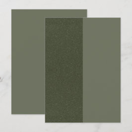 Recepción Tarjeta de Sobre de Musgo Verde Half & Half – Pers