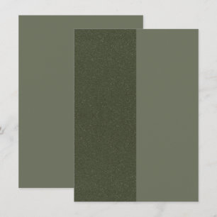 Recepción Tarjeta de Sobre de Musgo Verde Half & Half – Pers