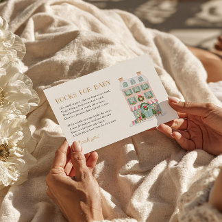 Recepción Tarjeta de Sobre para Baby Shower 'Se Necesita un