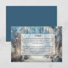 Recepción Tarjeta de Sobre para Boda en el Bosque Nevado Bri