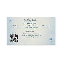 Tarjeta de Sobre Personalizada Algo Azul