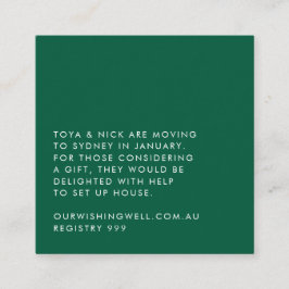 Recepción Tarjeta de Sobre Simple Moderna