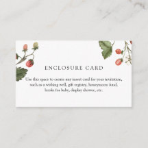 Tarjeta de Sobrepersonalizada de Fresa Dulce de Ba