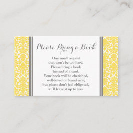 Recepción Tarjeta de solicitud de Baby Shower de Damasco ama