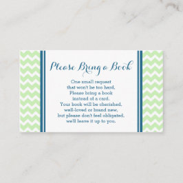 Recepción Tarjeta de solicitud de Baby Shower Mint Blue Chev