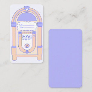 Recepción Tarjeta de solicitud de canción de Jukebox de fies