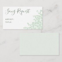 Tarjeta de solicitud de canción del Boda del Eucal