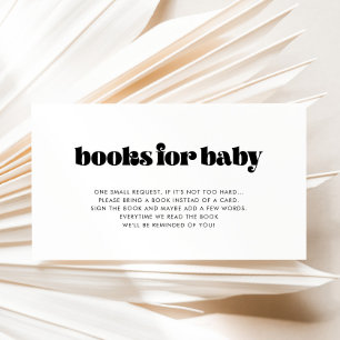 Recepción Tarjeta de solicitud de libro de Baby Shower con g