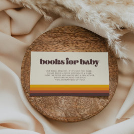 Recepción Tarjeta de solicitud de libro de Baby Shower de ép