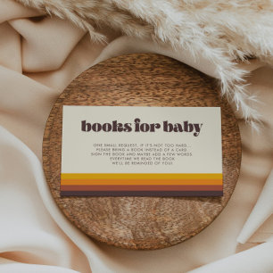Recepción Tarjeta de solicitud de libro de Baby Shower de ép