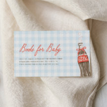 Tarjeta de solicitud de libro de baby shower She's