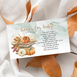 Recepción Tarjeta de solicitud de libro de la calabaza temát