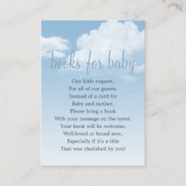 Recepción Tarjeta de solicitud de libro de nubes esponjosas 