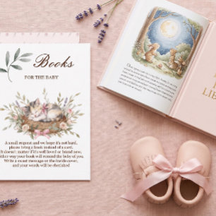 Recepción Tarjeta de solicitud de libro para baby shower de 