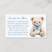 Tarjeta de solicitud de libro para baby shower Oh
