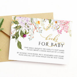 Recepción Tarjeta de solicitud de libros Wildflowers