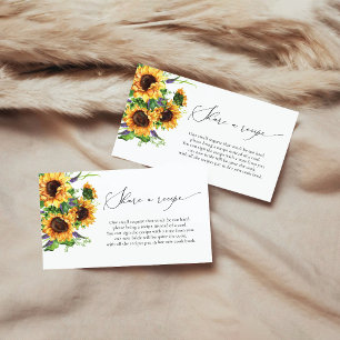 Recepción Tarjeta de solicitud de receta de girasol