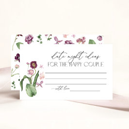 Recepción Tarjeta de solicitud de receta para ducha de novia