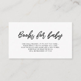 Recepción Tarjeta de solicitud de un libro de baño para bebé