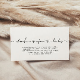 Recepción Tarjeta de solicitud de un libro de ducha para beb