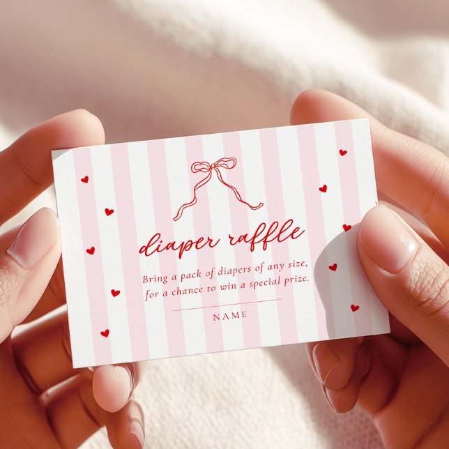 Recepción Tarjeta de sorteo de pañales Little Sweetheart Str (Subido por el creador)