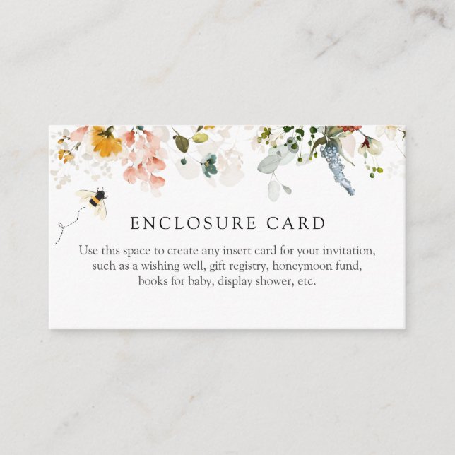 Recepción Tarjeta de tarjeta de regalo de ducha floral vinta (Anverso)