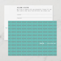 Tarjeta de visita de texto de Jesús Fish