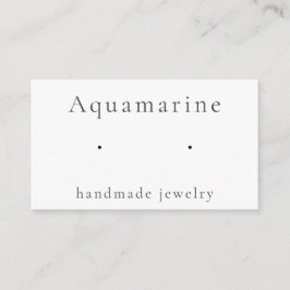 Recepción Tarjeta de visualización de joyas acuamarine Gemst