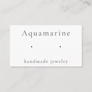 Recepción Tarjeta de visualización de joyas acuamarine Gemst