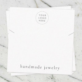 Recepción Tarjeta de visualización de joyas con logotipo