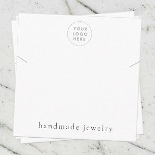 Recepción Tarjeta de visualización de joyas con logotipo