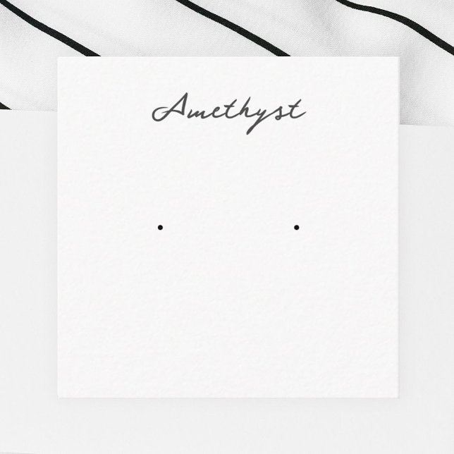 Recepción Tarjeta de visualización de joyas de Amethyst Earr (Subido por el creador)