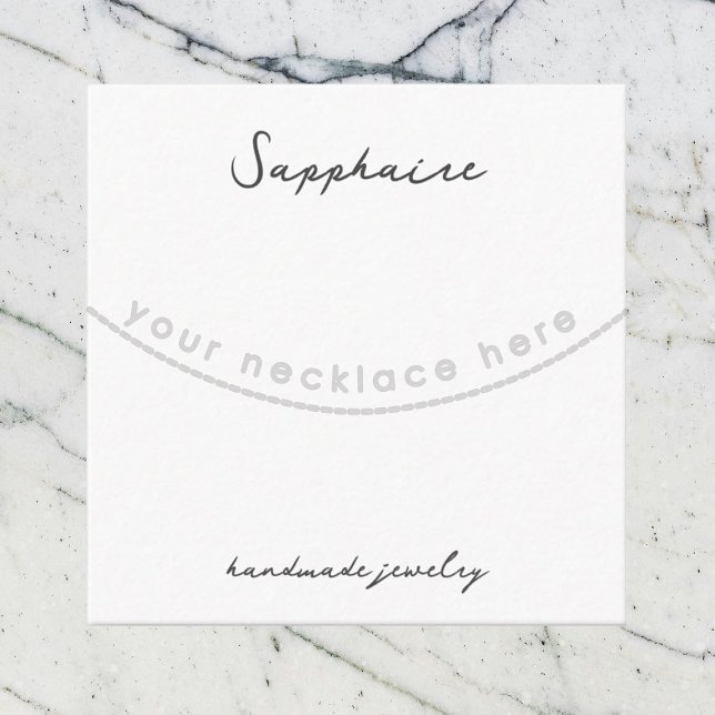 Recepción Tarjeta de visualización de joyas de cuello de zaf (Subido por el creador)