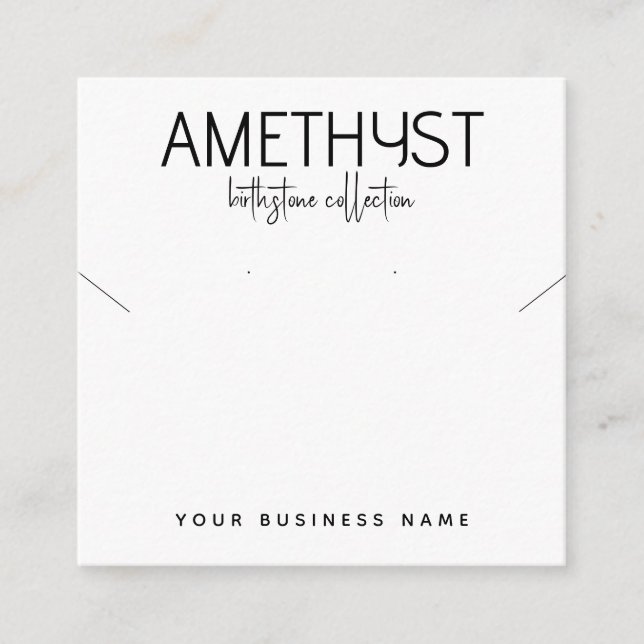 Recepción Tarjeta de visualización moderna de joyería de pen (Anverso)