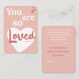 Recepción Tarjeta del Día de San Valentín cristiana 'Tú eres