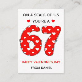 Recepción Tarjeta del Día de San Valentín de corazón rojo pa
