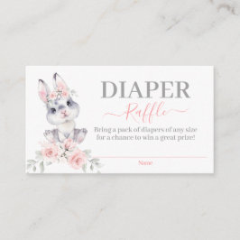 Recepción Tarjeta Diaper Raffle, Chica de Baby Shower para c