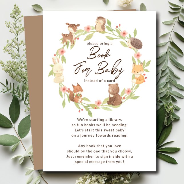 Recepción Tarjeta encantada para libros de bebés forestales (Subido por el creador)