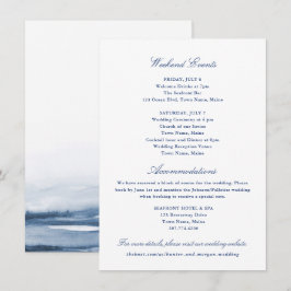 Recepción Tarjeta Insert de Eventos y Alojamiento de Fin de 