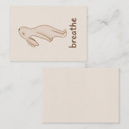 Recepción Tarjeta Mini de Enclusura Breathe Bunny