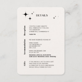 Recepción Tarjeta OLIVIA moderna de clausura celeste de marf