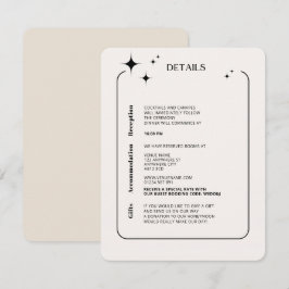 Recepción Tarjeta OLIVIA moderna de clausura celeste de marf