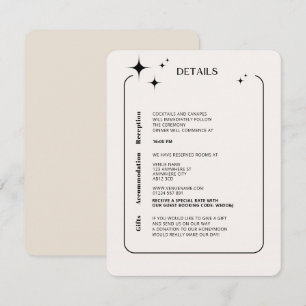 Recepción Tarjeta OLIVIA moderna de clausura celeste de marf