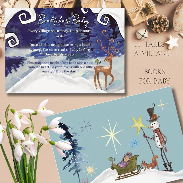 Recepción Tarjeta para iniciar una biblioteca de cuentos par (Start a storybook library for the new arrival Card)